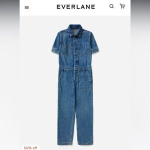 Everlane denim coveralls